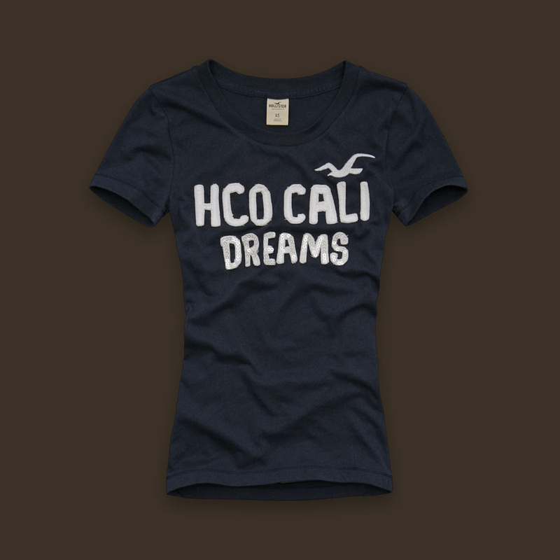 Hollister Mujeres De Cuello Redondo Corto Remera HCO4820